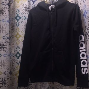 Black Adidas Zip up jacket